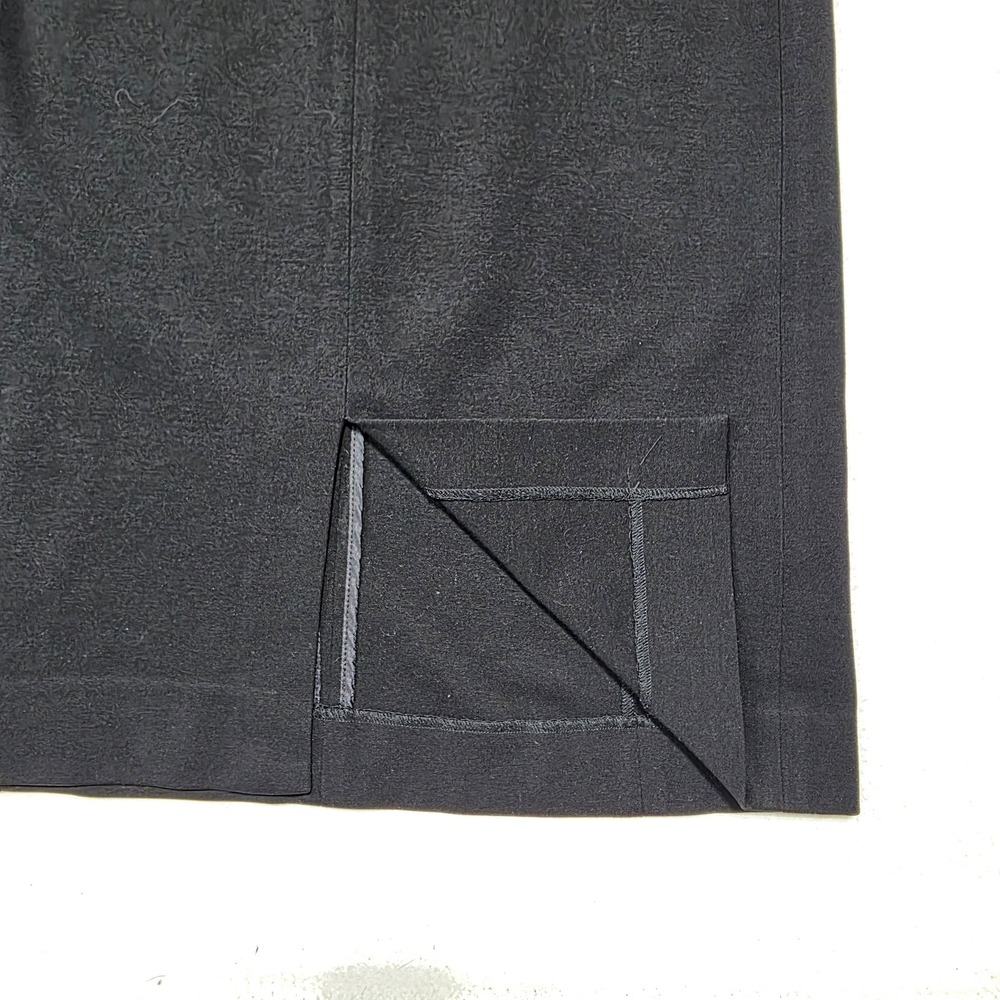 MM.LaFleur Noho Skirt Women 4 Black Viscose Textured Front Vent Pencil - Picture 6 of 9